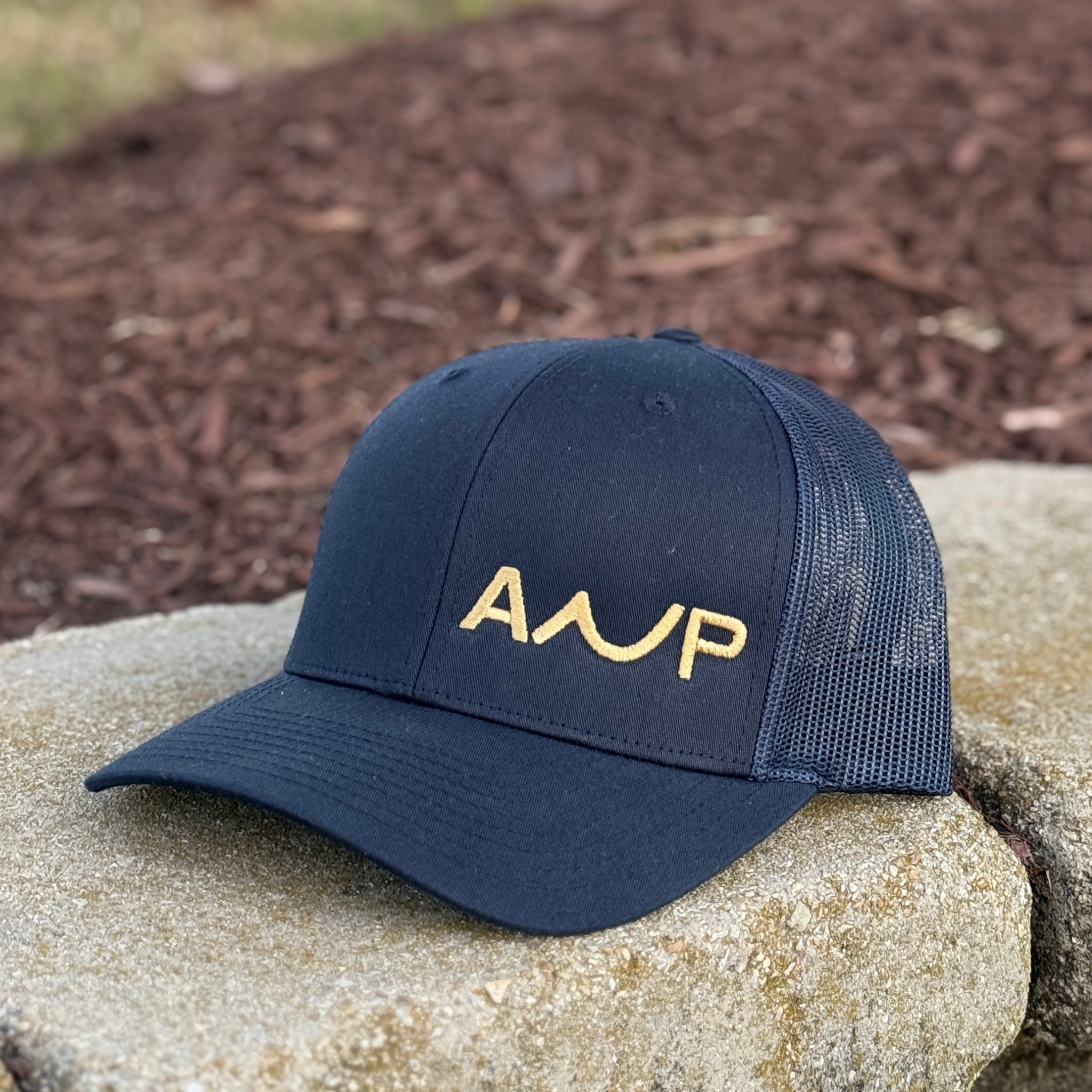 ANP Trucker Hat - Navy with Military Gold