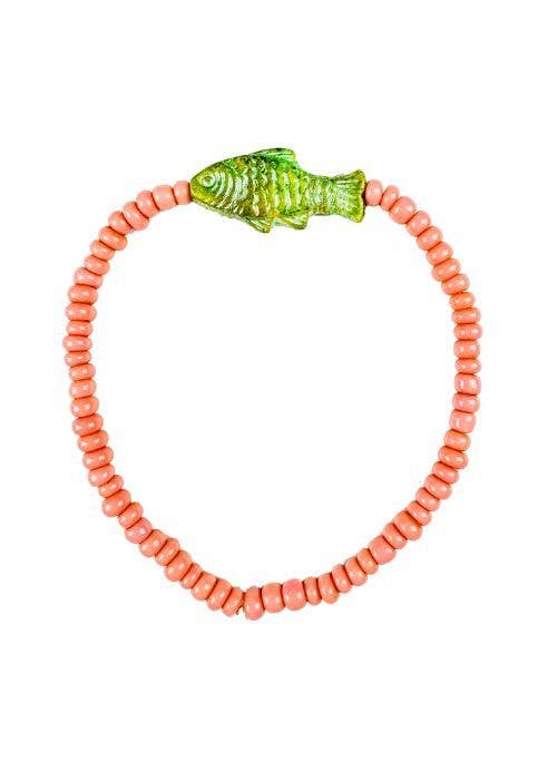 Twine & Twig Coral Fish Bracelet | Coastal Beaded Bracelet