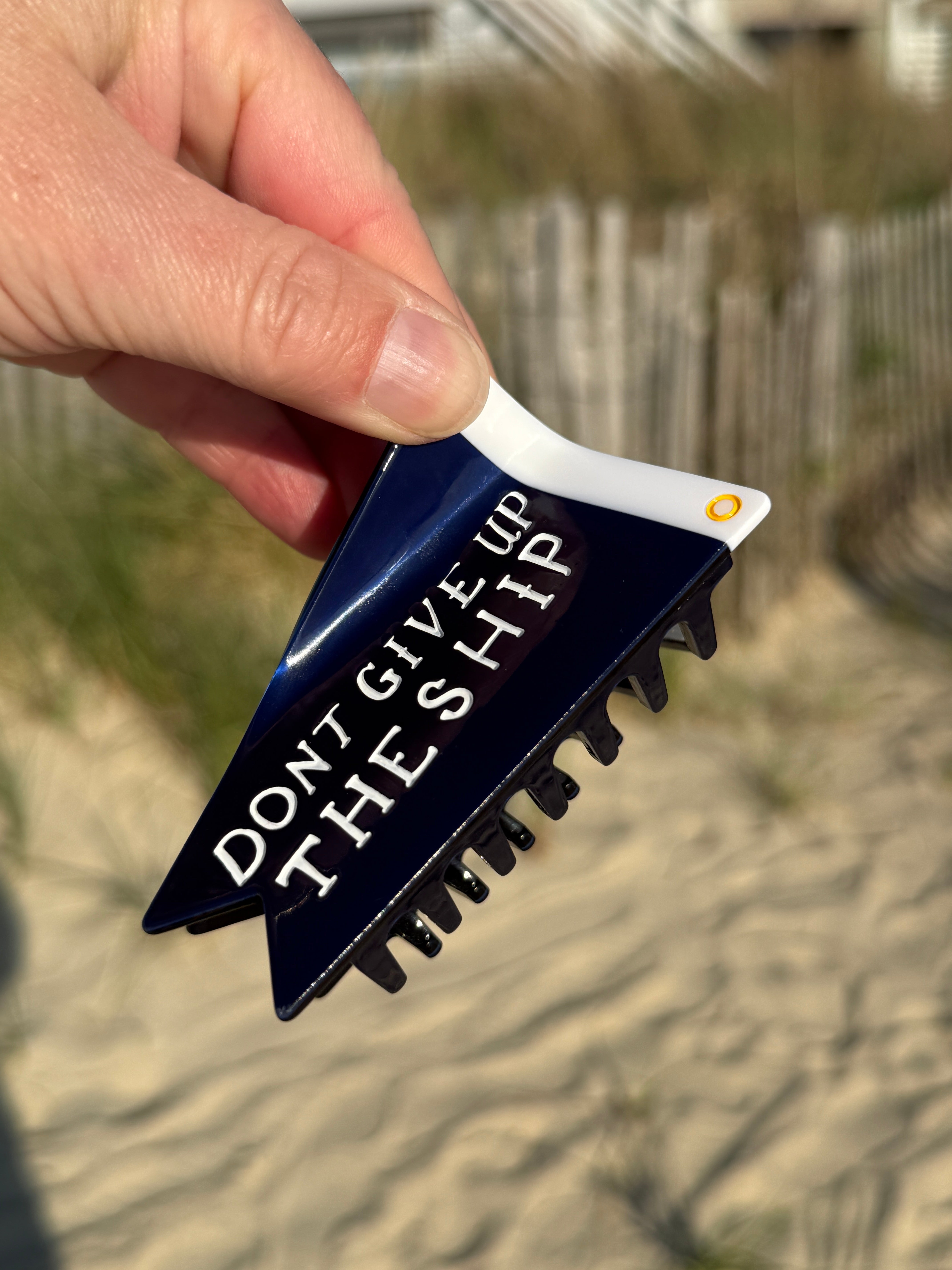 Don't Give Up The Ship Burgee Hairclip