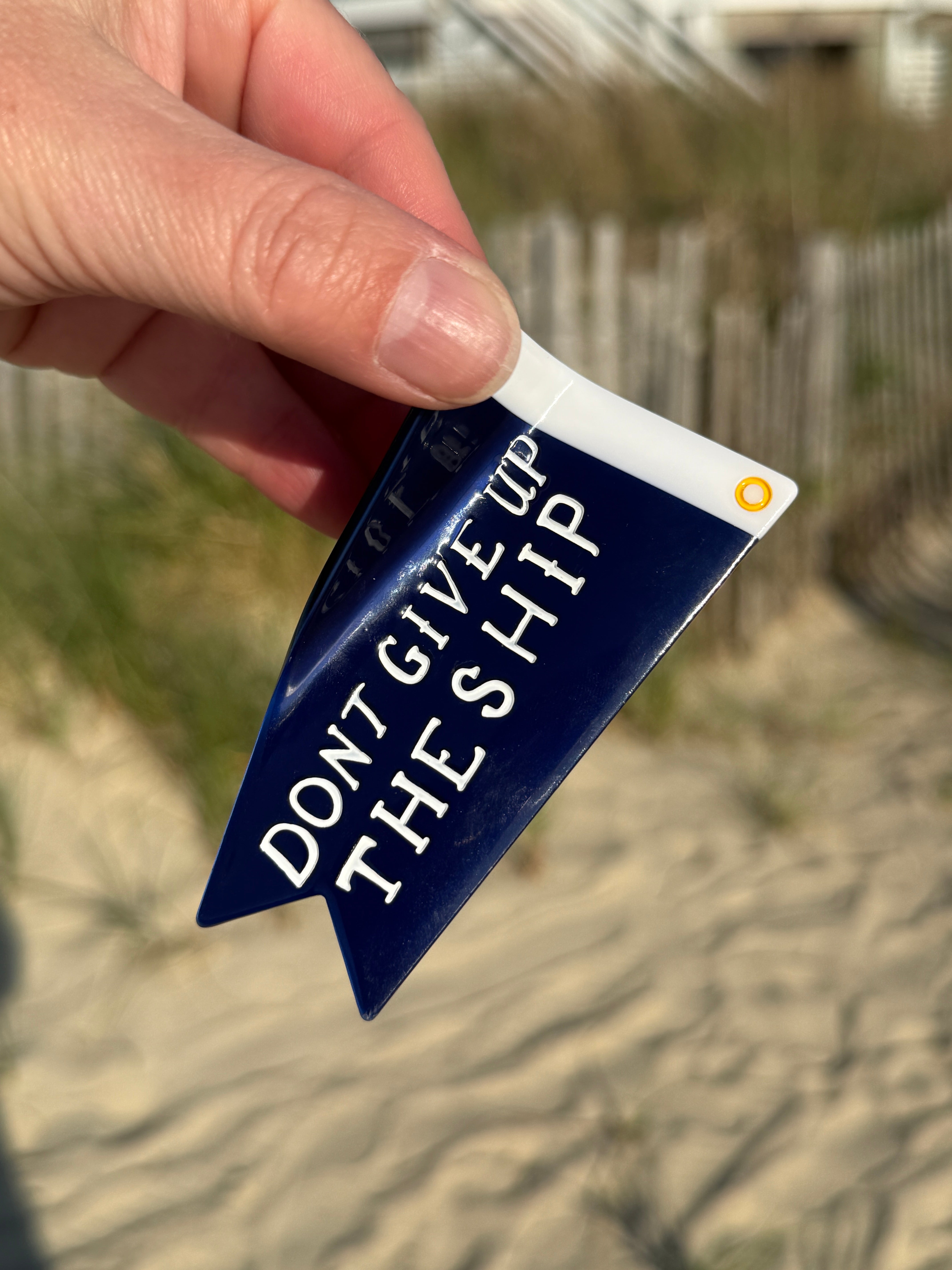 Don't Give Up The Ship Burgee Hairclip