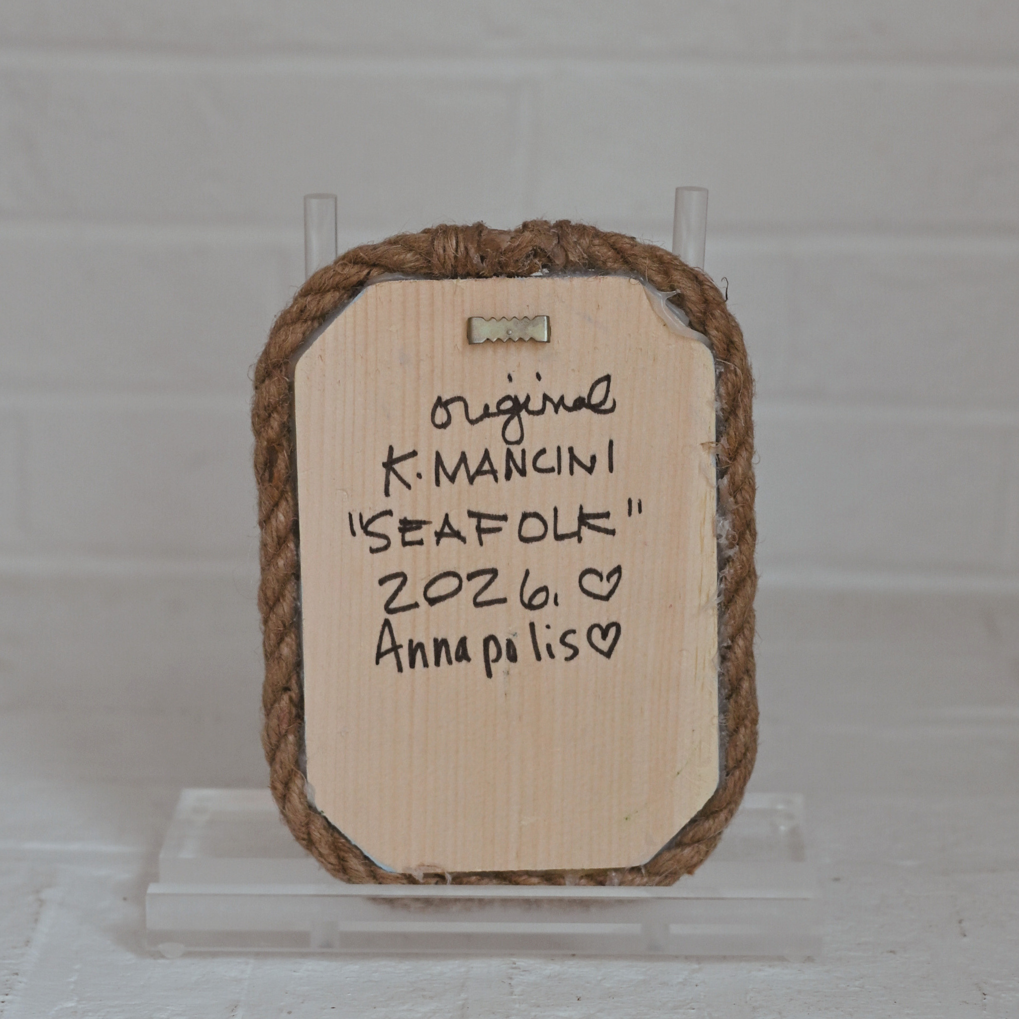 Seafolk 5x7 Original Wood Art | Kate Mancini x Silopanna