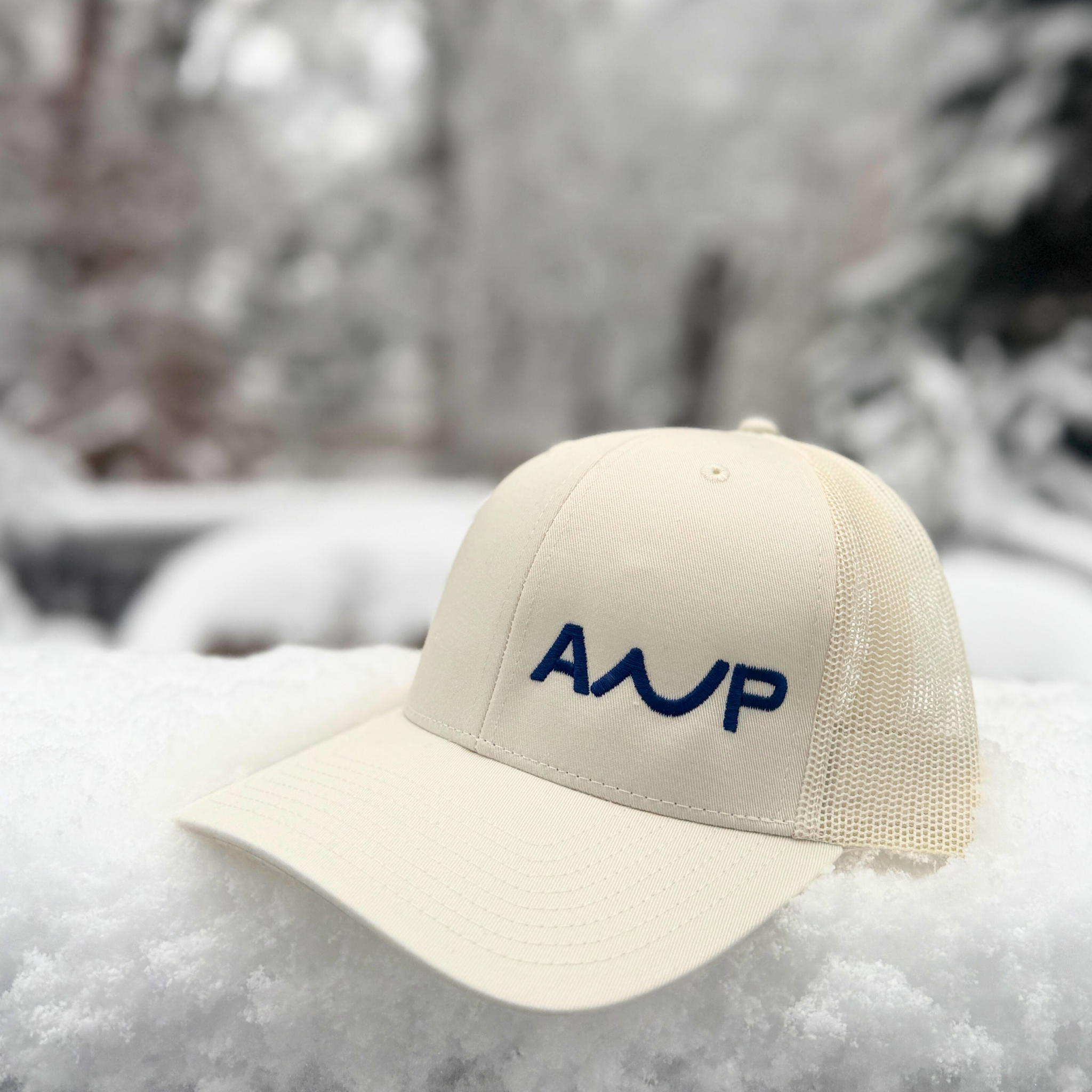 ANP Trucker Hat - Ecru with Navy