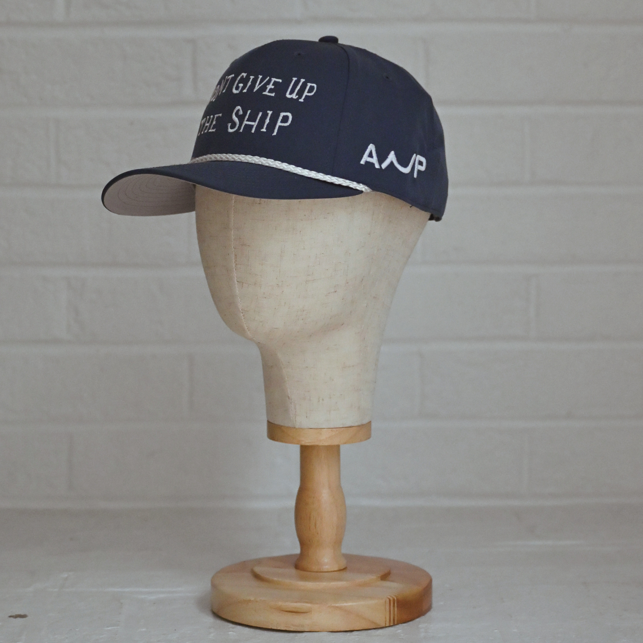 Don’t Give Up the Ship Rope Cap - Smoke Blue / White