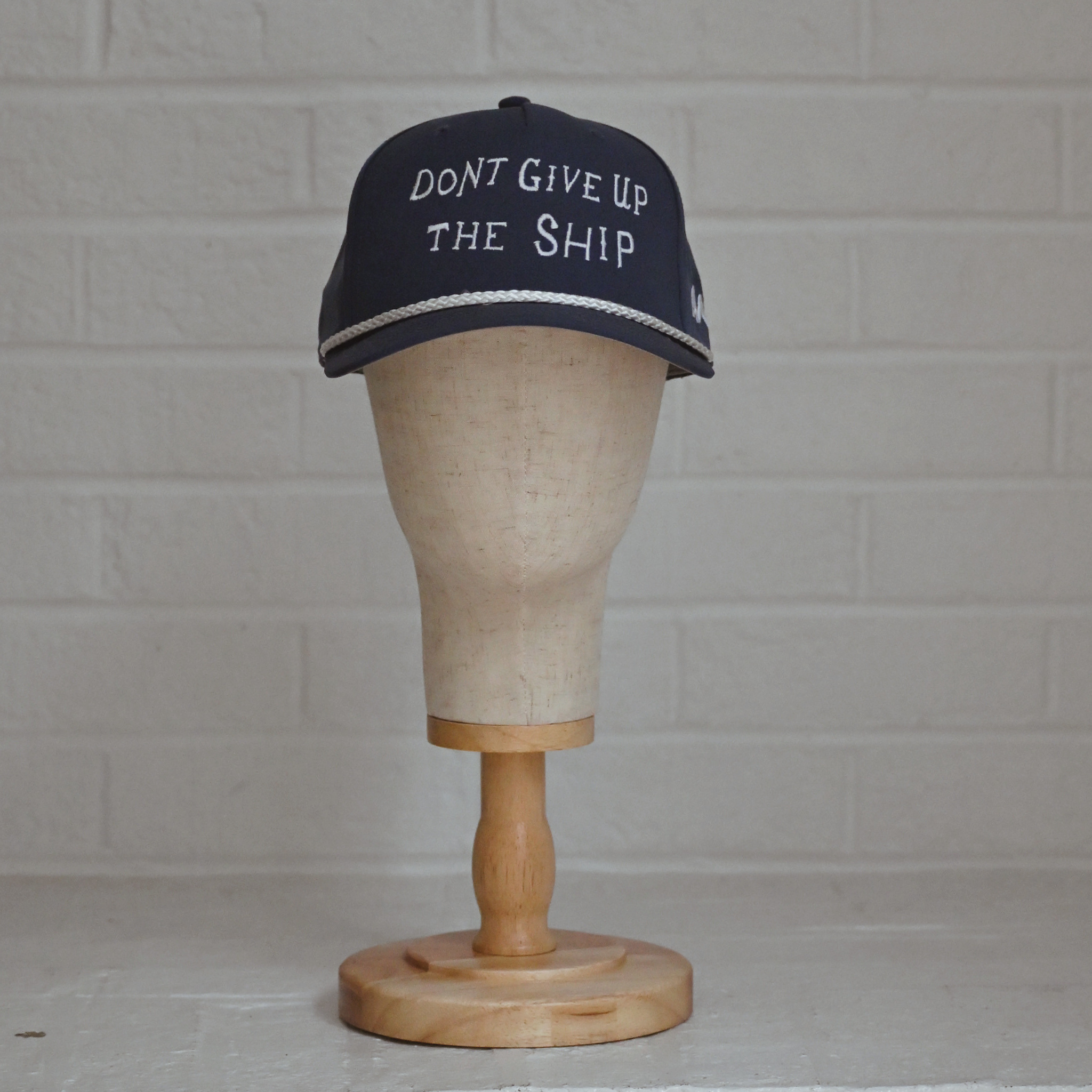 Don’t Give Up the Ship Rope Cap - Smoke Blue / White