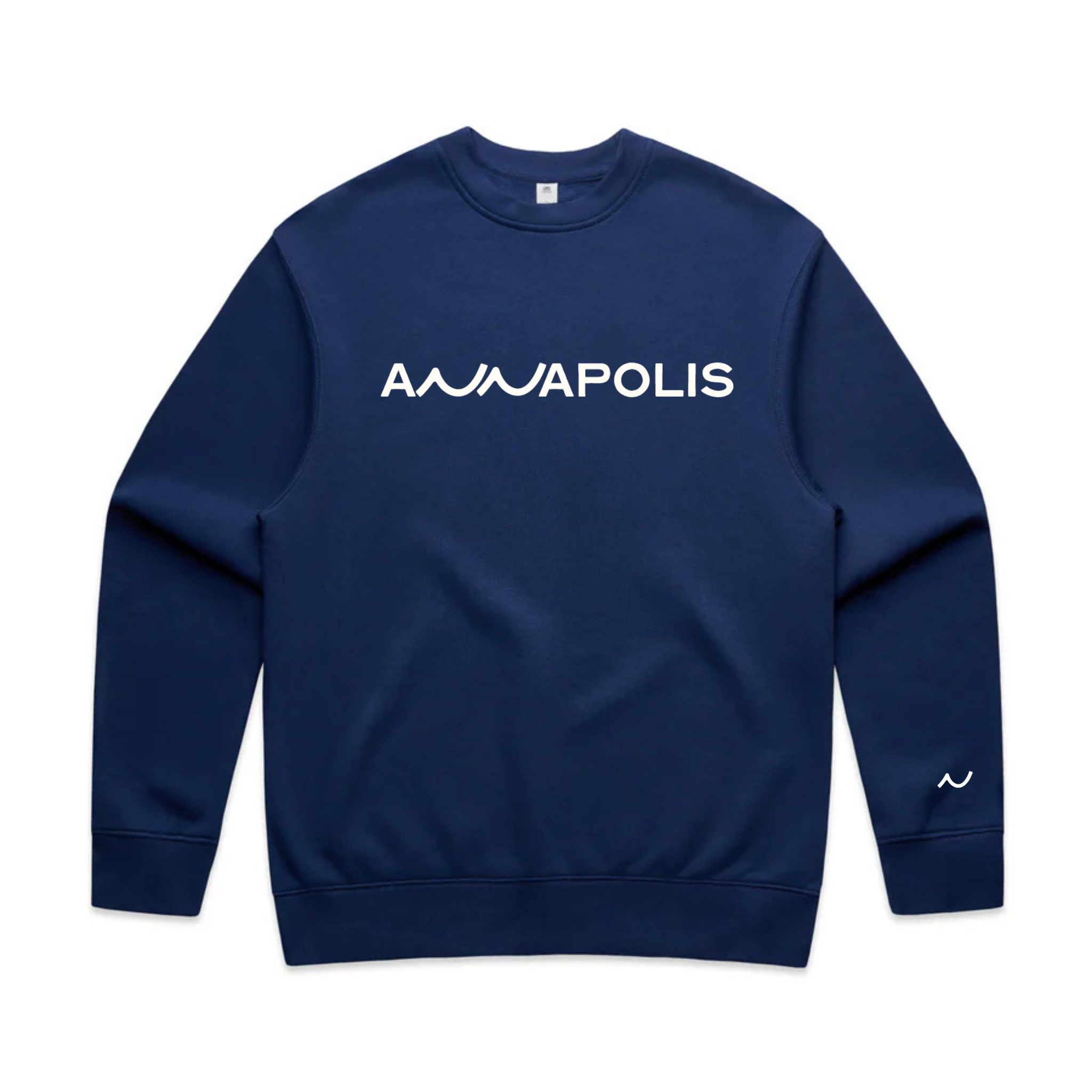 Crew - Unisex Relax - Cobalt with White